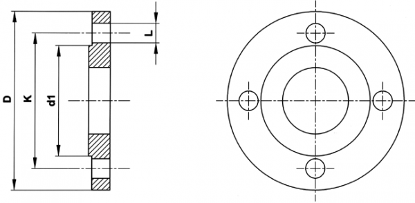 Dimensioni di collegamento delle flange