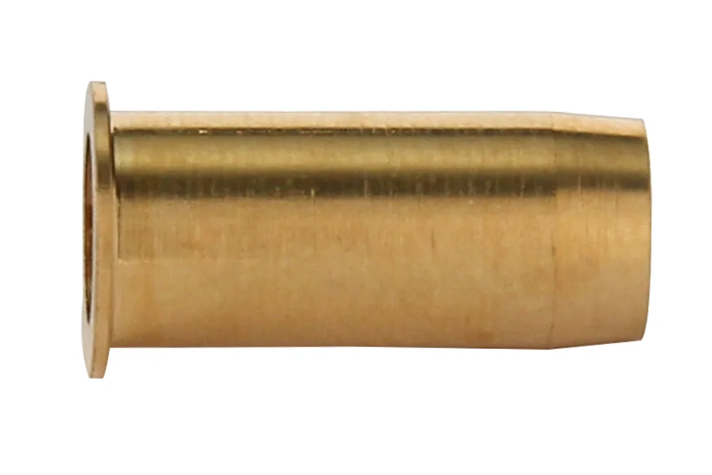 Boccola di rinforzo per raccordi avvitati per tubi e tubi flessibili pneumatici, tipo B12, ottone.
