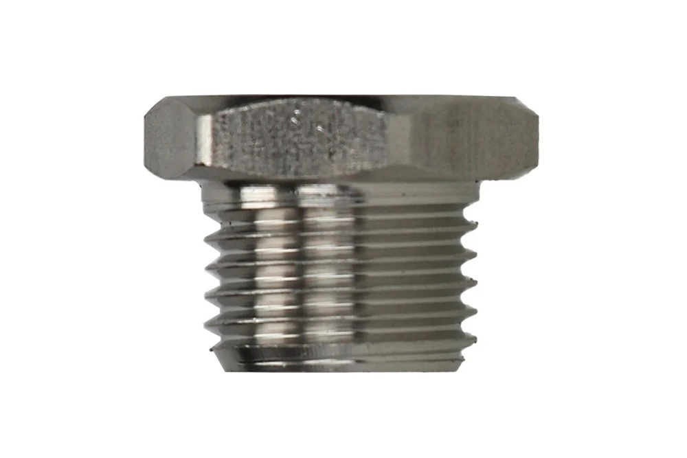Tappo esagonale con filetto maschio BSP, acciaio inox, tipo 62320