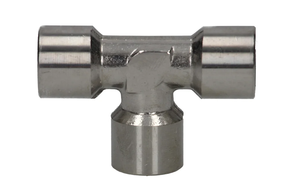 Raccordo a T con filetto femmina BSP, acciaio inox, tipo 62400