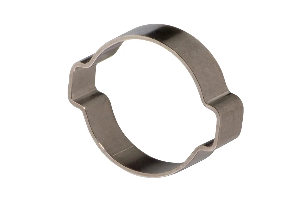 Anello EAR CLIP monopezzo in acciaio con 2 orecchie, acciaio inox