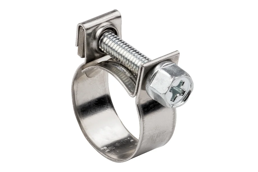 Fascetta a vite MINI CLIP, acciaio inox
