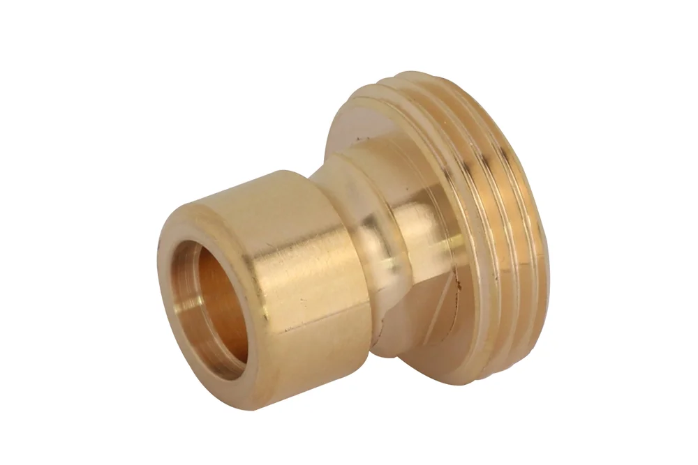 Innesto rapido maschio con filettatura maschio BSP, smusso per chiave, ottone, QN-MS
