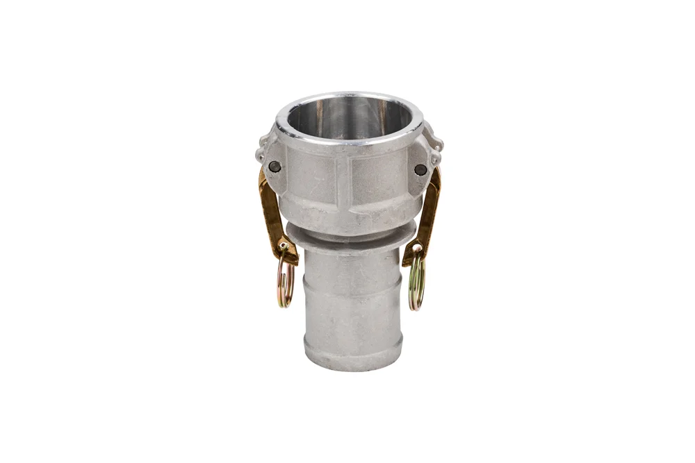 Presa raccordo CAMLOCK C con codolo zigrinato per tubo, alluminio