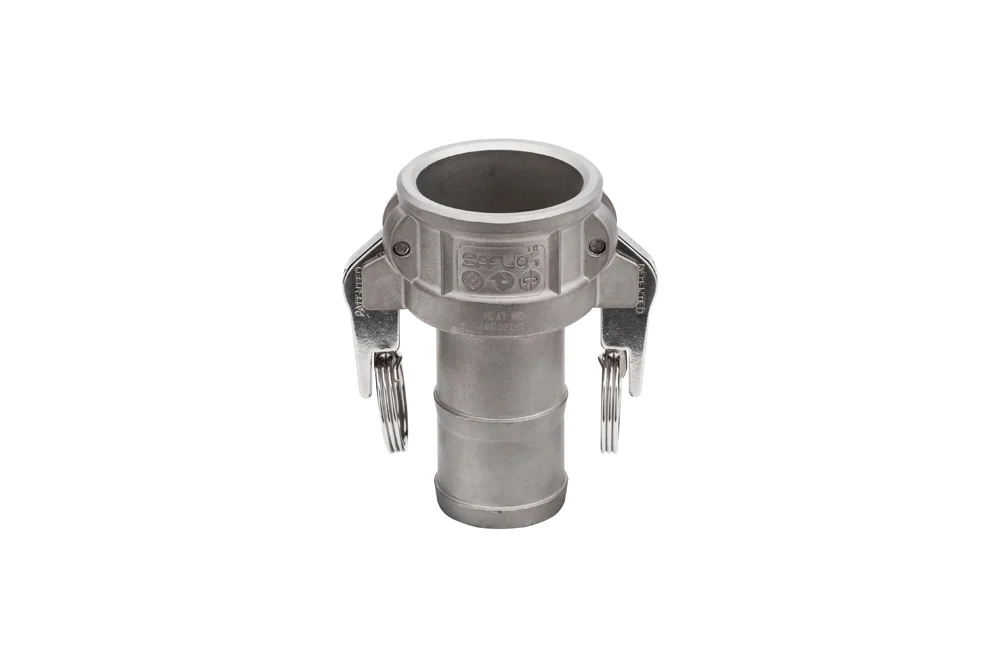 Bocchettone SAFLOK® C con estremità per tubo, acciaio inox.