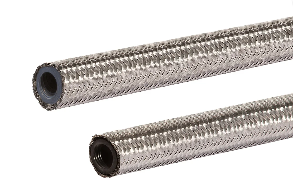 Tubo in Teflon con treccia in acciaio AISI 304 HYPERLINE V (VISIFLON)