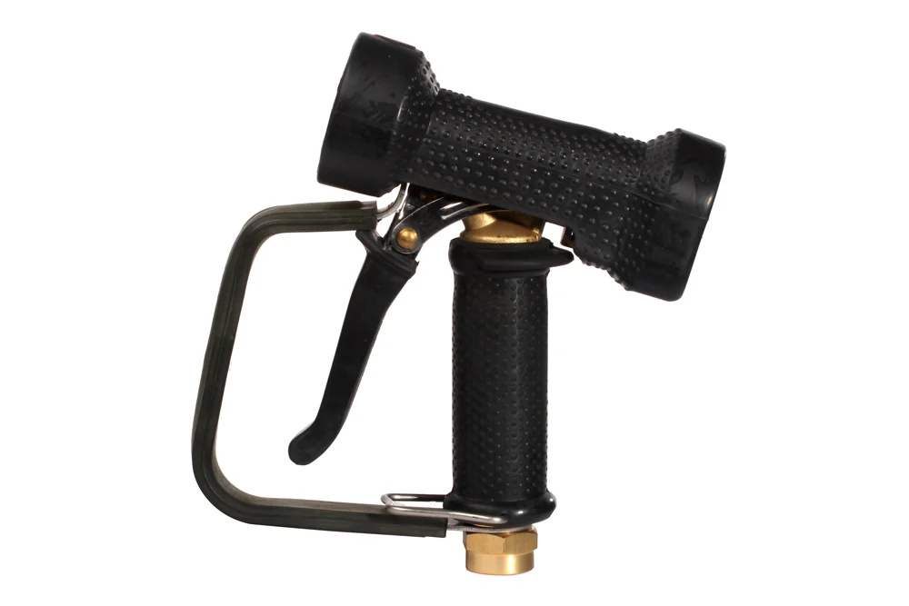 Pistola acqua con archetto di protezione grilletto, ottone, AKBO HEAVY DUTY BIG FLOW, nera