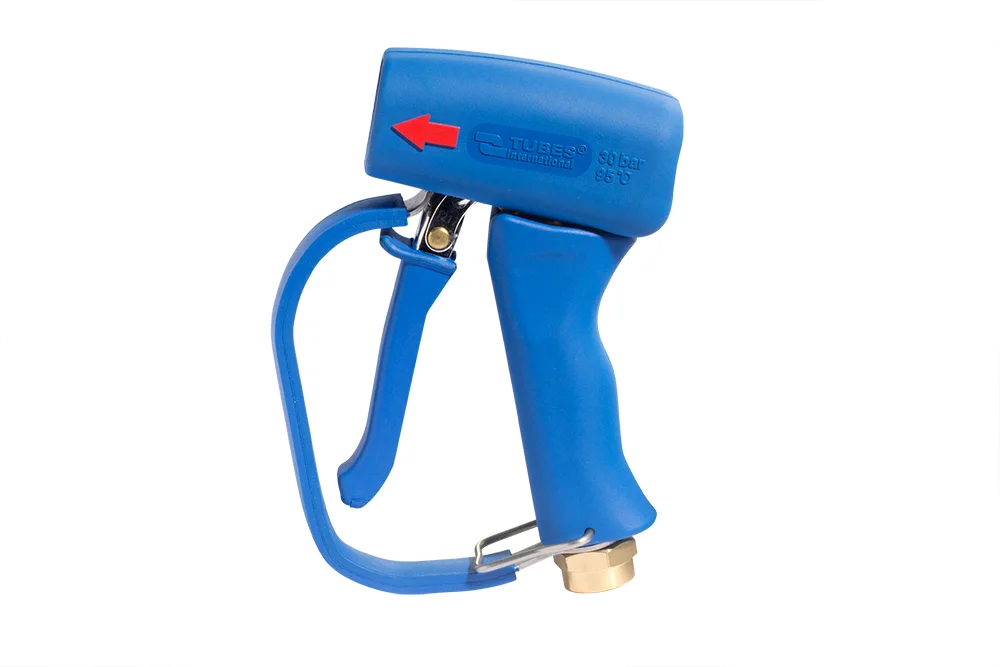 Pistola per acqua con archetto di protezione sul grilletto, ottone, BLUE KING, blu