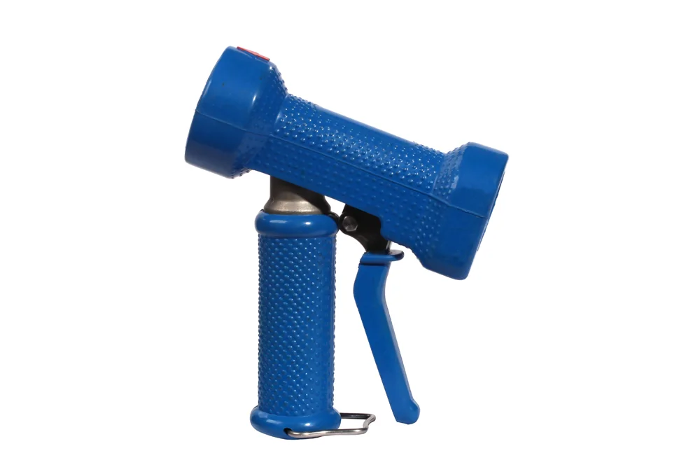 Pistola per acqua con grilletto posteriore, acciaio inox, AKBO, blu