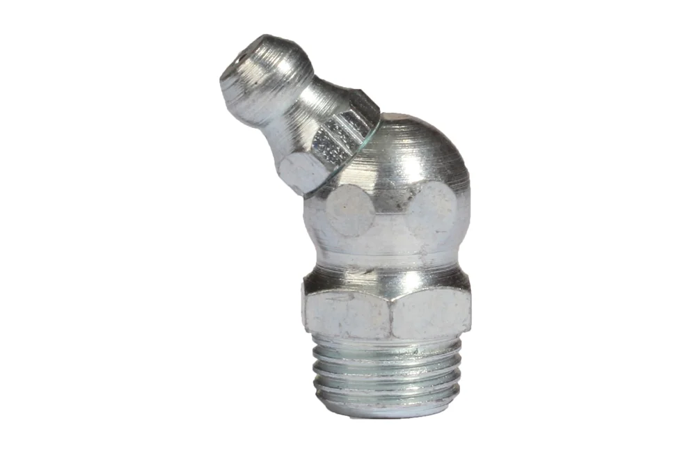 Ingrassatore 45°, DIN 71412 B, zincato