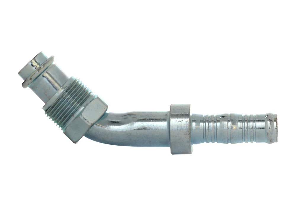 Terminale tubo BURGACLIP 45° con UNF GZ, acciaio, tipo 54215