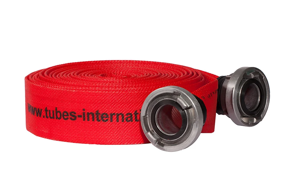 Manichetta antincendio piatta rivestita con raccordi FIRE UNIVERSAL PU