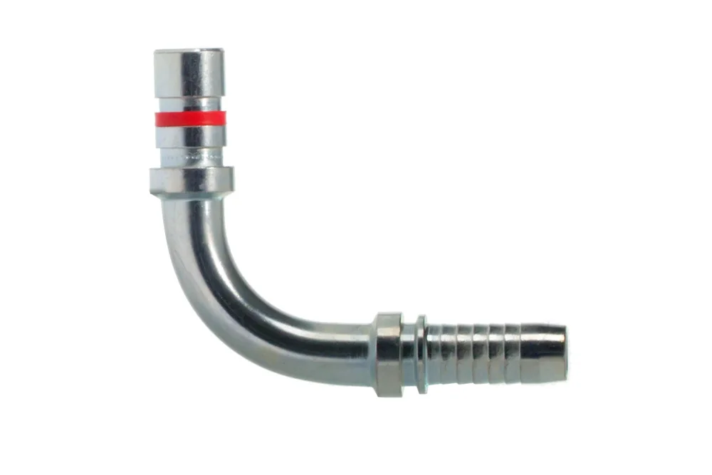 Tappo WEO a 90° con raccordo per tubo, acciaio temprato, serie 714
