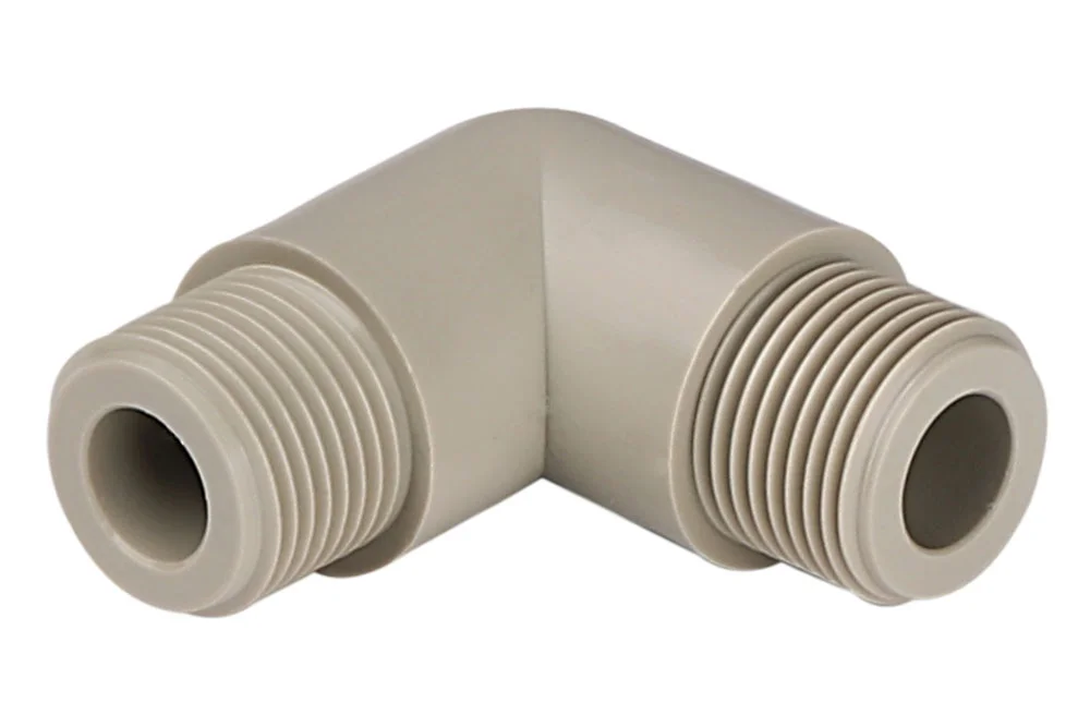 Raccordo diritto con filetto maschio BSP, PVDF, serie 3F