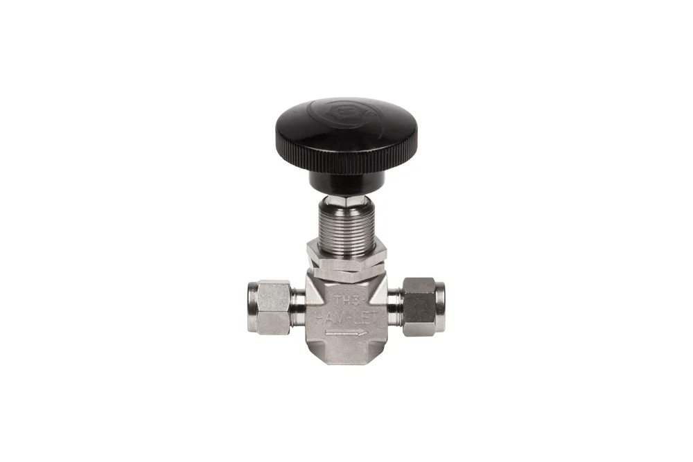 Valvola a spillo con attacco in pollici LET-LOK® in acciaio inox, tipo H-300