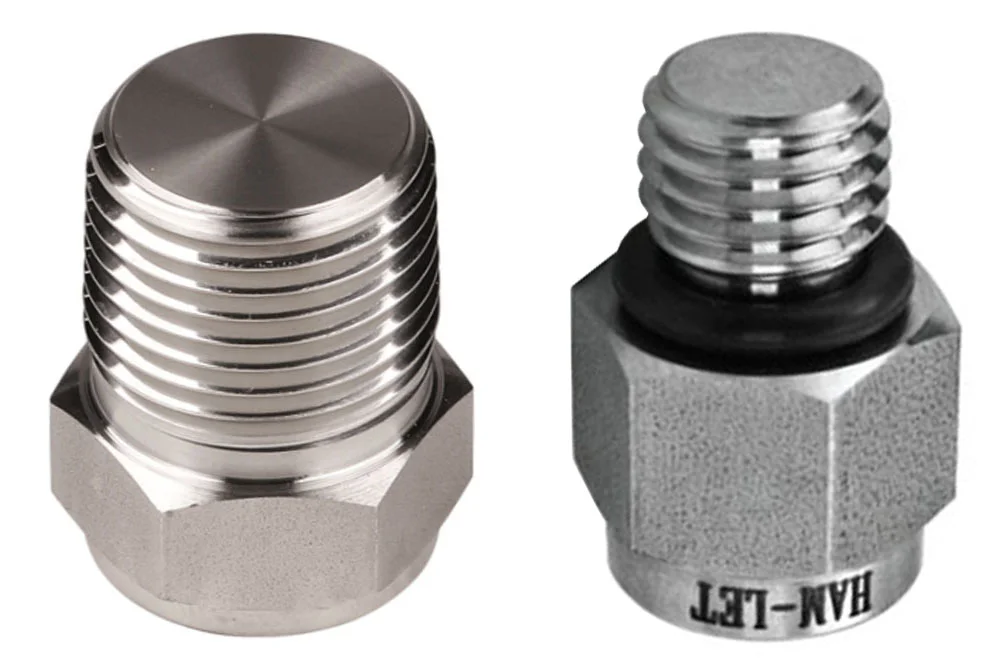 Tappo esagonale con filetto maschio, acciaio inox 121H