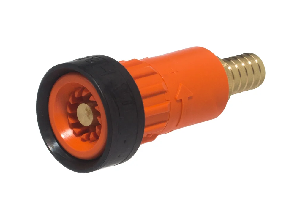Ugello acqua industriale con attacco per tubo, HANDFIGHTER, ottone