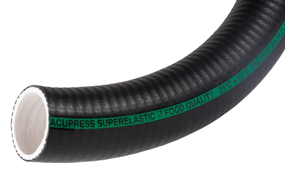 Tubo PVC/PVC rinforzato con spirale in acciaio e treccia VACUPRESS SUPERELASTIC