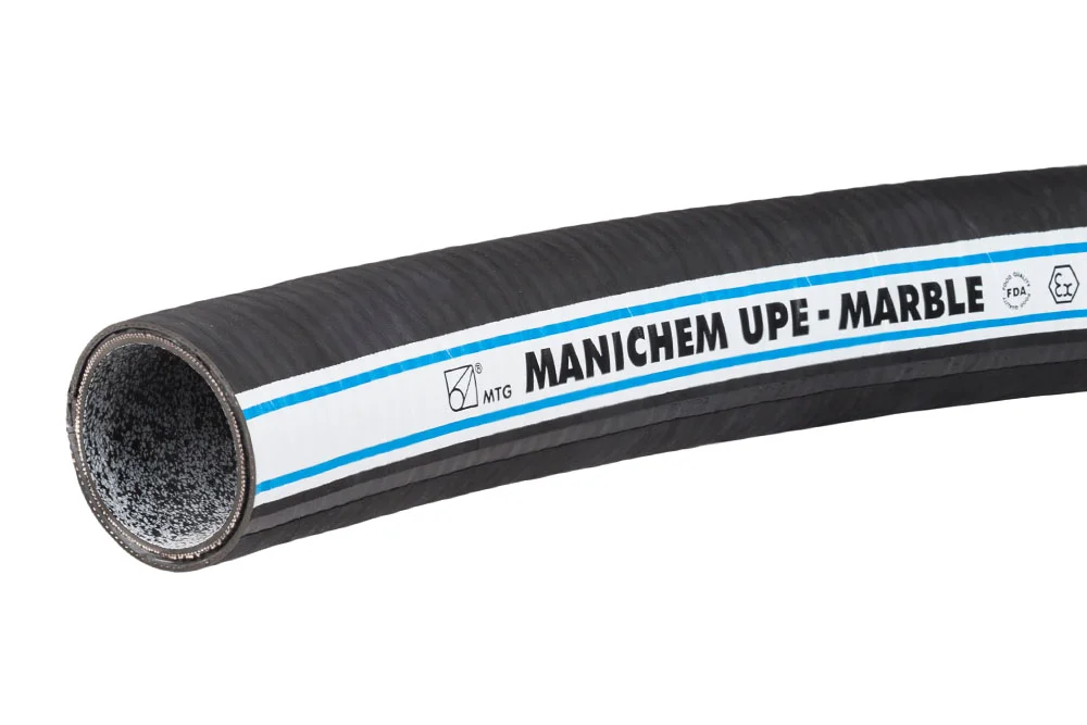 Tubo flessibile per acidi e alcali, antistatico MANICHEM MARBLE