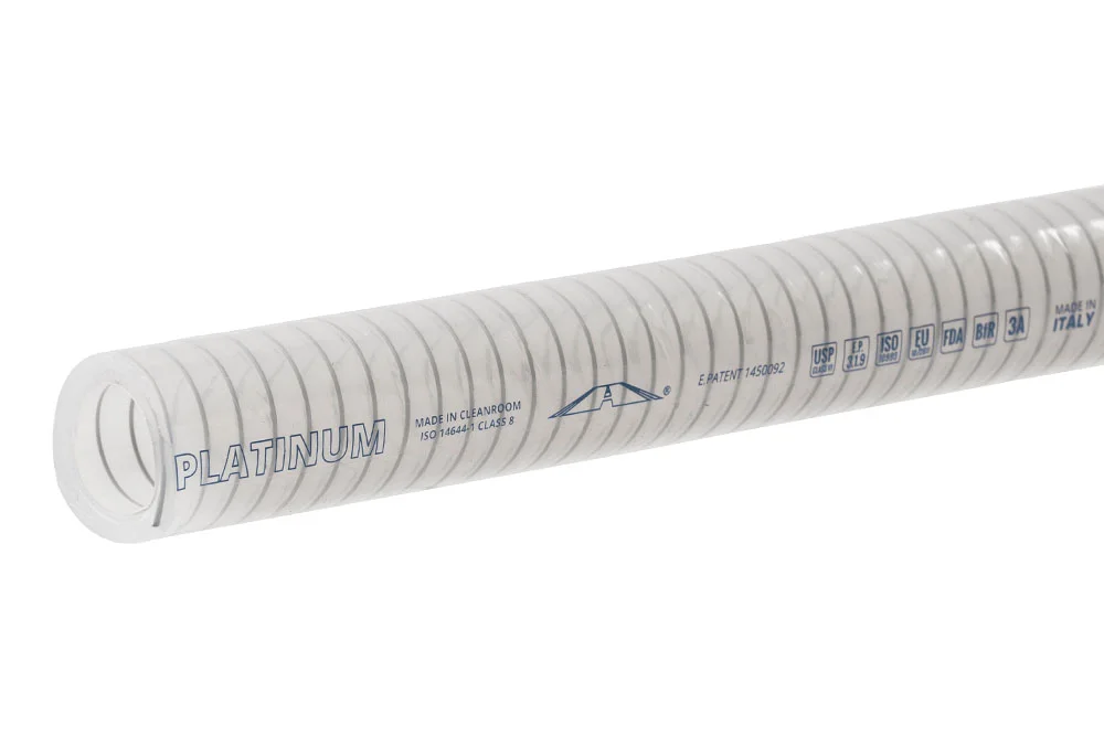 Tubo ULTRAPURA PLATINUM per visualizzazione del flusso di prodotti chimici