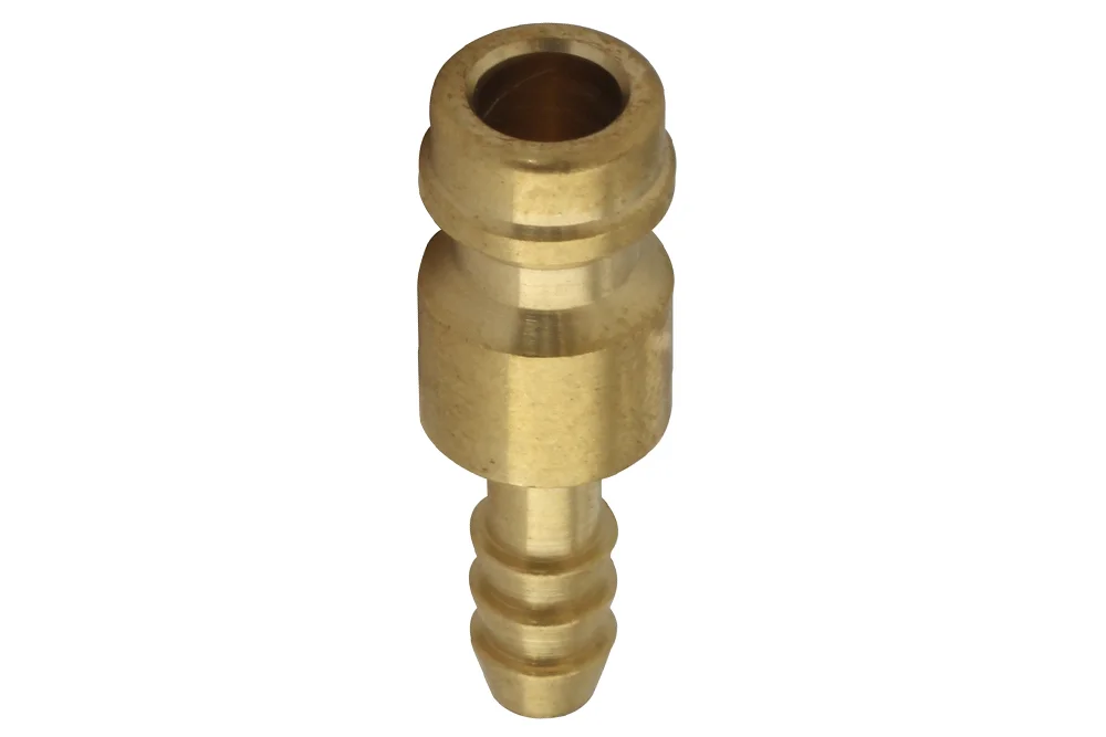 Spina aria ad innesto rapido MINI DN5, con attacco per tubo, ottone, 35 bar