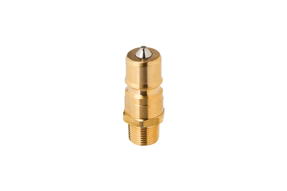 Spina innesto rapido con valvola GZ BSPT, tipo NITTO KOHKI SP CUPLA A, ottone