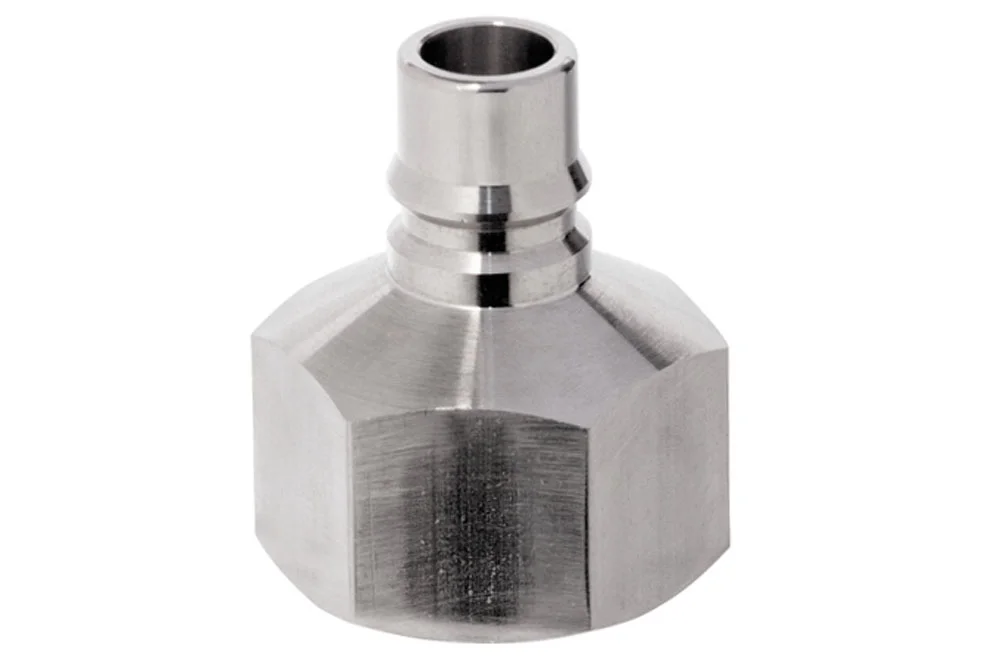 Spina per innesto rapido con filettatura femmina BSPT, NITTO KOHKI HI CUPLA, acciaio inox AISI 304