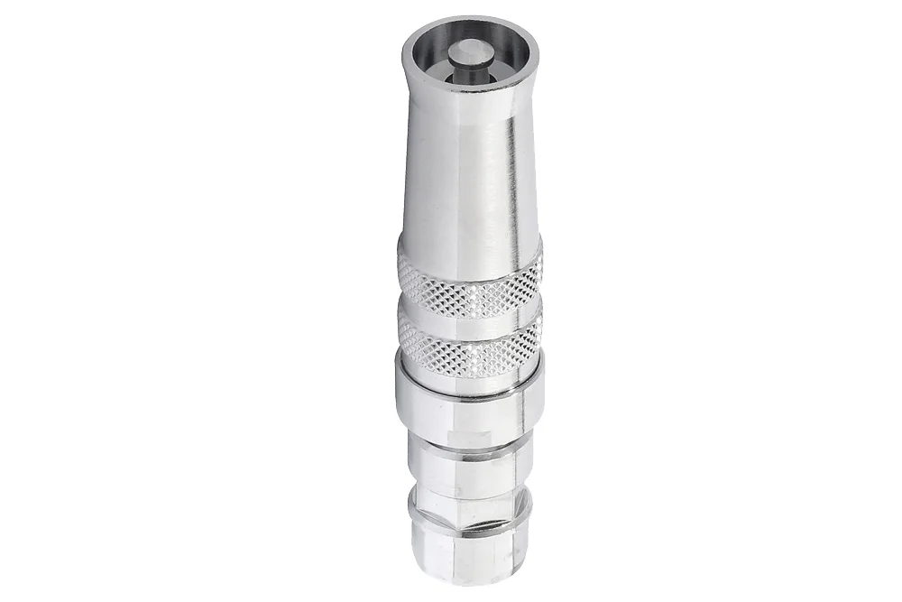 Ugello regolabile con flusso regolato, attacco a spina NiTO 1/2", ottone cromato