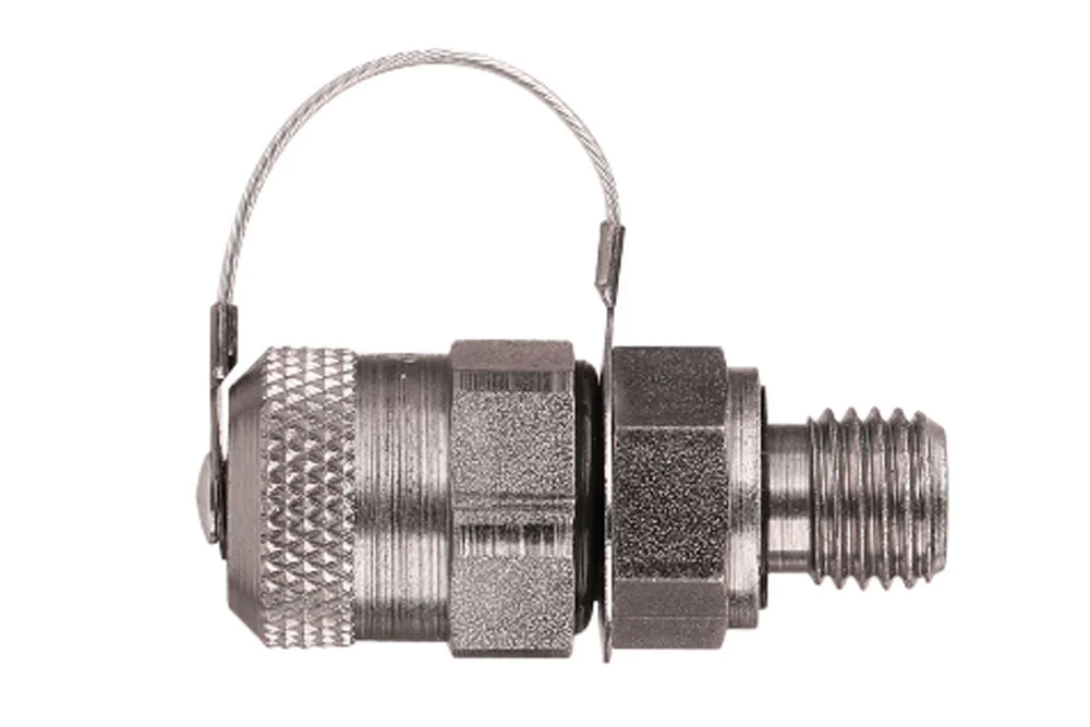 Attacco di misura M16x1,5 con tappo metallico e filetto maschio