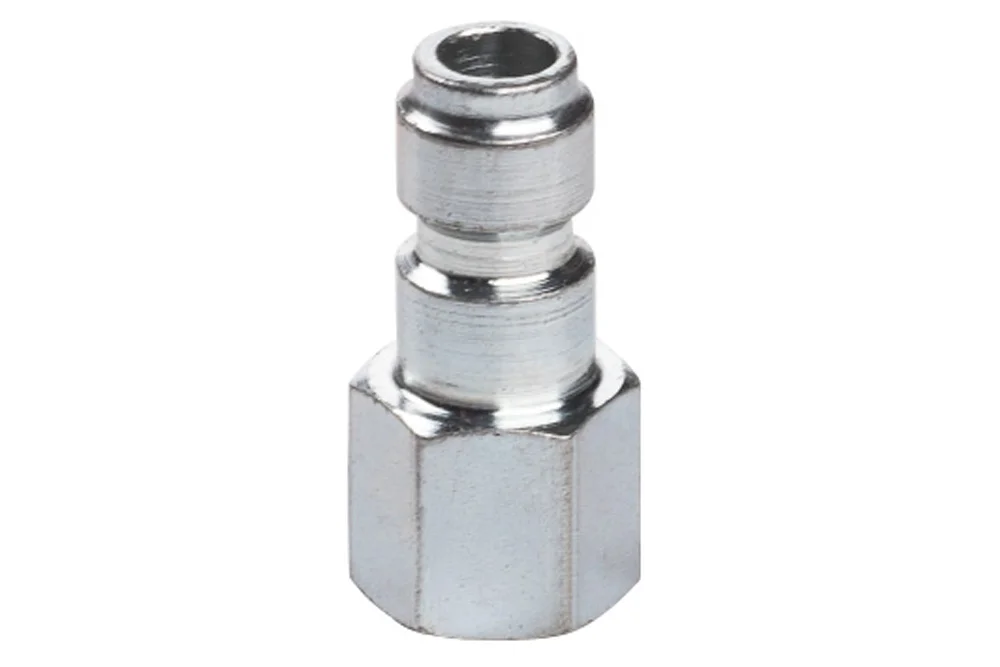 Connettore rapido DN5.5 senza valvola, filettato, acciaio temprato zincato, serie 1100