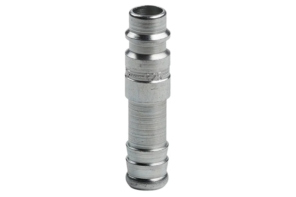 Innesto rapido DN7.8 senza valvola, con portagomma, acciaio temprato, serie 25KA.