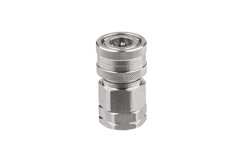 Presa rapida SNAP-TITE con filettatura interna BSP e valvola, acciaio AISI 316, serie H
