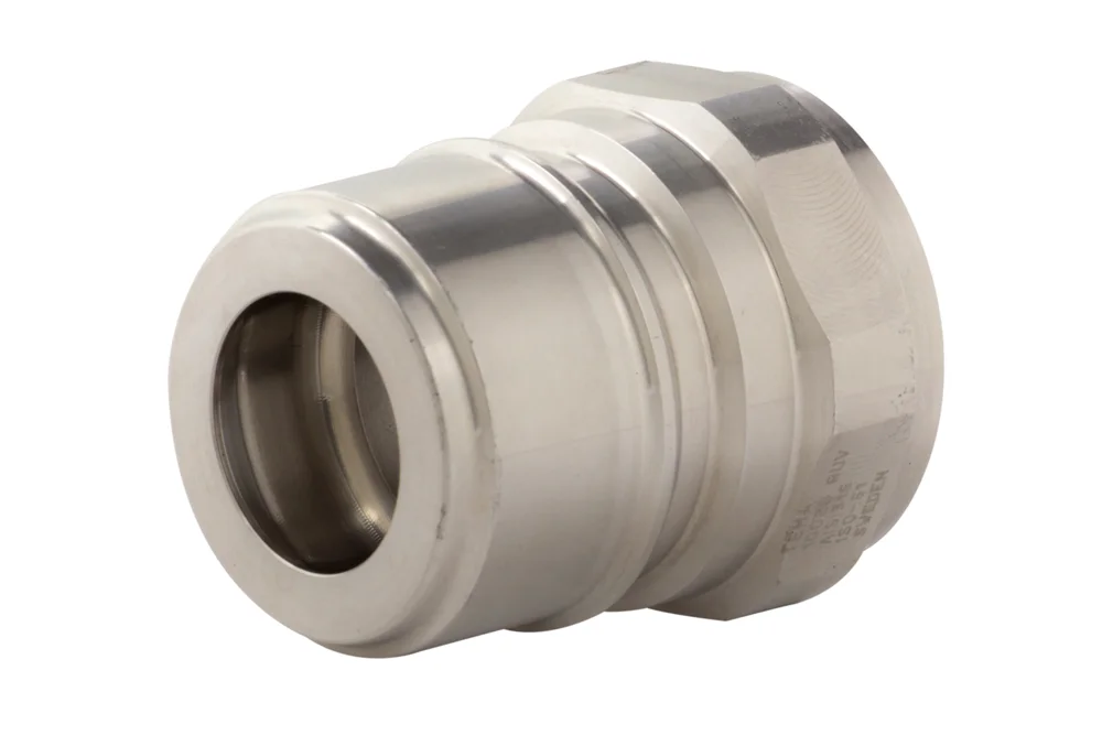 Innesto rapido idraulico senza valvola, spina con filettatura interna BSP, acciaio inox, TEMA STANDARD