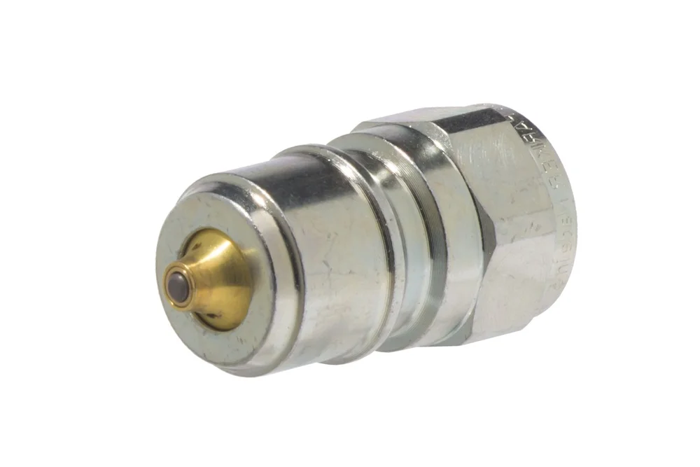 Innesto rapido idraulico con valvola ed eliminatore, spina con filettatura interna BSP e NPT, TEMA STANDARD