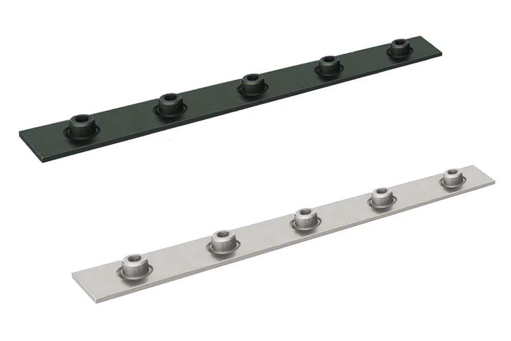 Piastra inferiore multipla per morsetto doppio DIN 3015