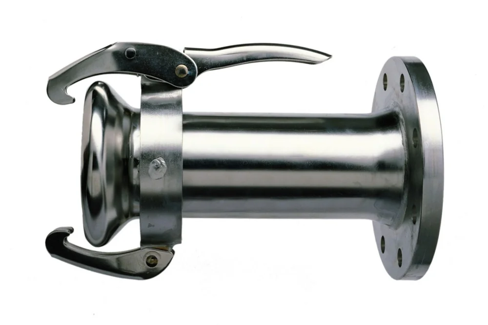 Presa con flangia LAUX 42 per connettore a leva PN 10/16, acciaio al carbonio, KE