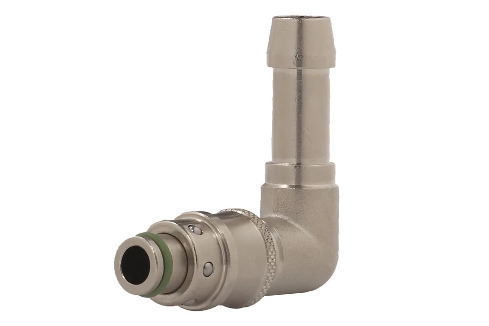 Innesto rapido 90° per stampi a iniezione con attacco per tubo senza valvola, serie EATON J70000