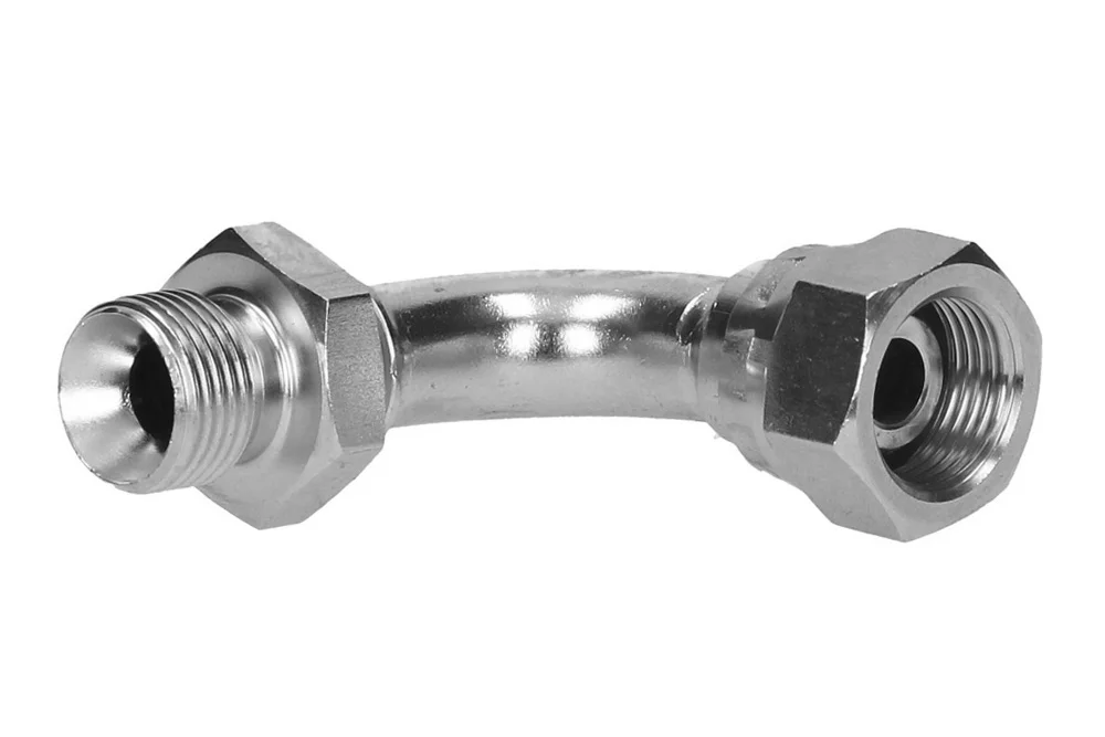 Adattatore 90° da GZ BSP/GW BSP, acciaio inox, tipo A114