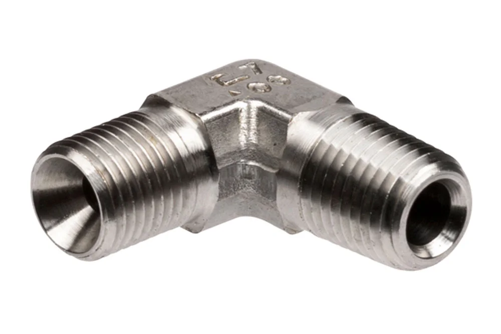 Adattatore 90° da GZ BSP/GZ NPT, acciaio inox, tipo A206