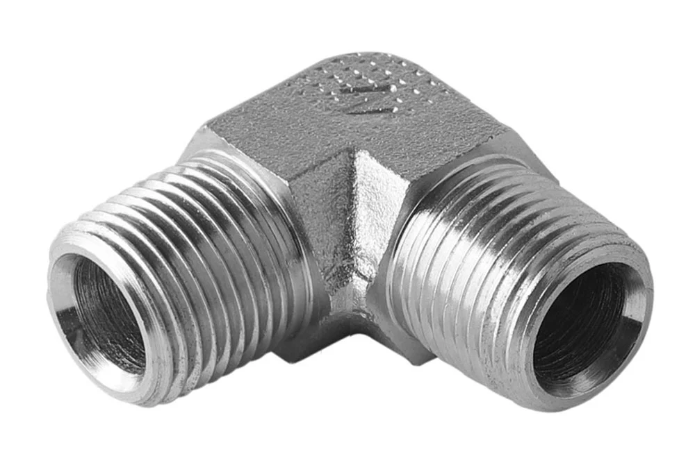 Adattatore 90° con GZ NPT, acciaio inox, tipo A305
