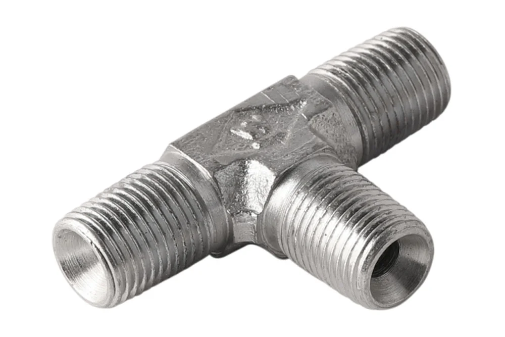 Adattatore - tee con GZ NPT, acciaio inox, tipo A308