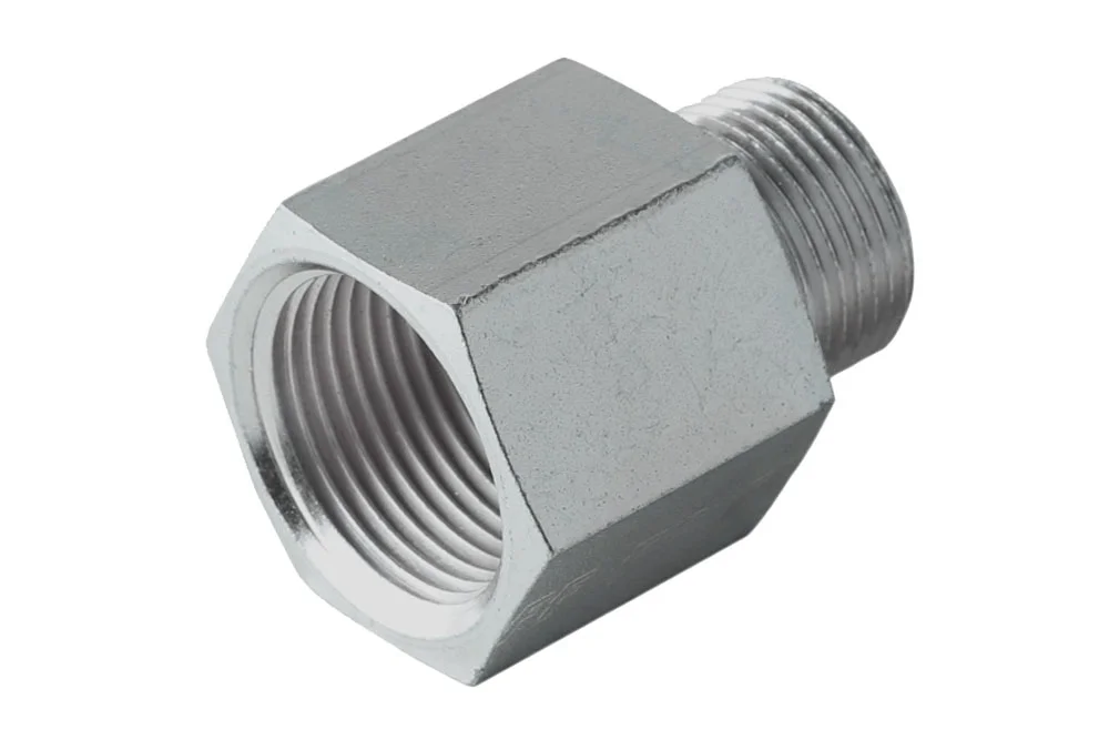 Adattatore - riduzione idraulica GW BSP x GZ METRICO, acciaio al carbonio, tipo A604