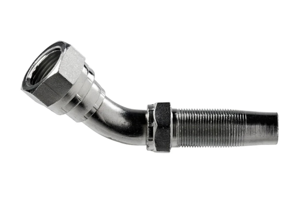 Raccordo idraulico avvitato 45°, GW BSP, acciaio al carbonio, tipo DKR S
