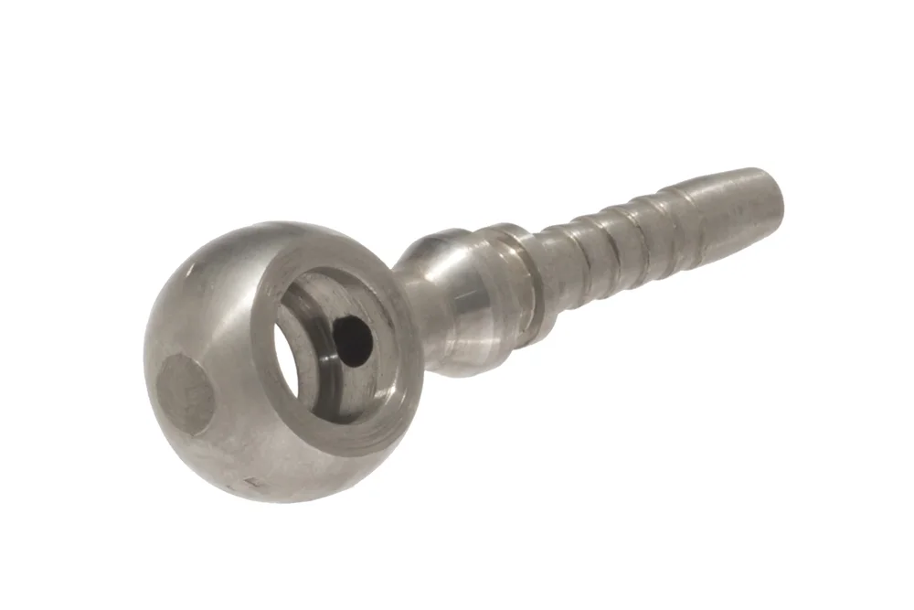 Raccordo idraulico BANJO metrico RNM, tipo ZMB600, acciaio AISI 316L