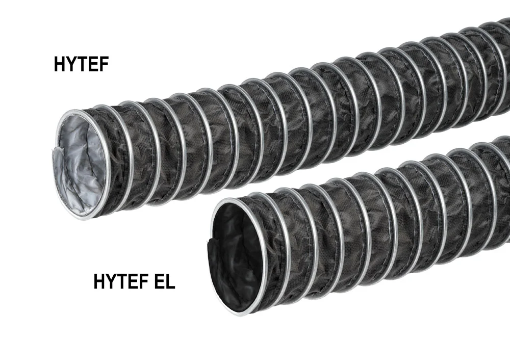 Tubo di aspirazione per fumi chimici, gas, aria calda fino a 175°C GRIPFLEX HYTEF, GRIPFLEX HYTEF EL