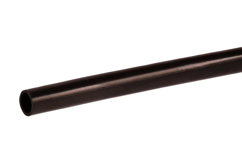 Tubo PTFE antistatico nero, a parete liscia, resistente ai prodotti chimici, conforme FDA, autoestinguente, -200°C a +260°C, 5,5–12 bar, certificato EN12115